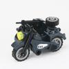 Non-Toxic Moc Ww2 Germany Military Army Motorcycle Building Blocks Infantry Soldiers Officer Vehicle Model Weapons Bricks Toys For Kids