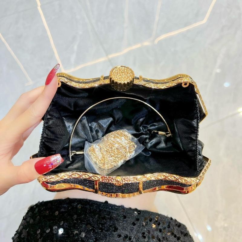 Bolso de Noche - Bolso de Mano de Moda con Cristales - Bolso de Hombro Cruzado de Lujo de Alta Gama
