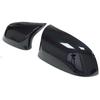 2x Glossy Black Rear View Side Mirror Cover Cap For BMW F15 F16 X5 X6 2014-2018