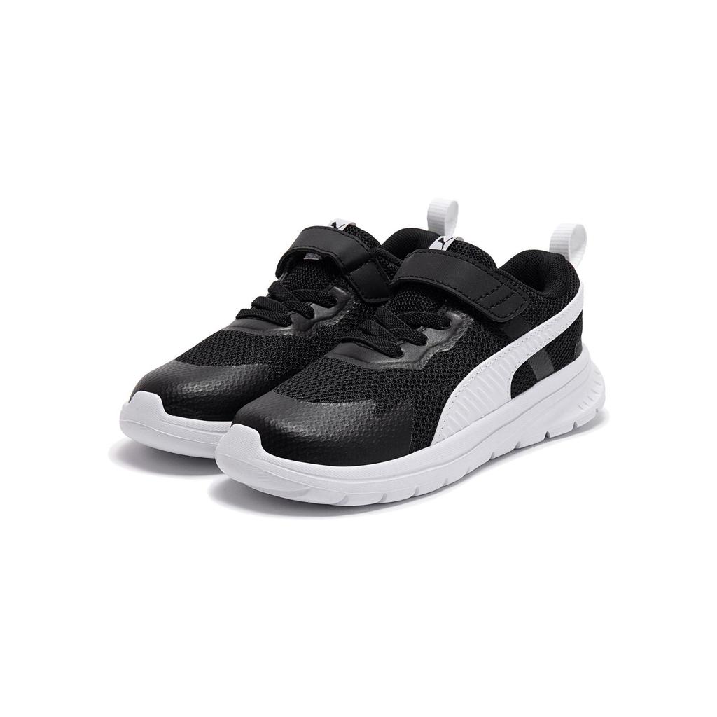 Puma Comfortable Versatile Trendy Low-Top Walking Shoes Baby Sneaker Black White 386240-05