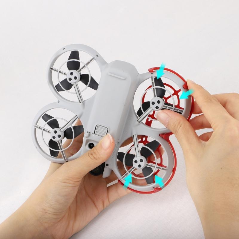 Pack of 2pcs Propeller Protective Rings Quadcopter Paddle Leaf Propellers Guards Secure Flying Enhancement