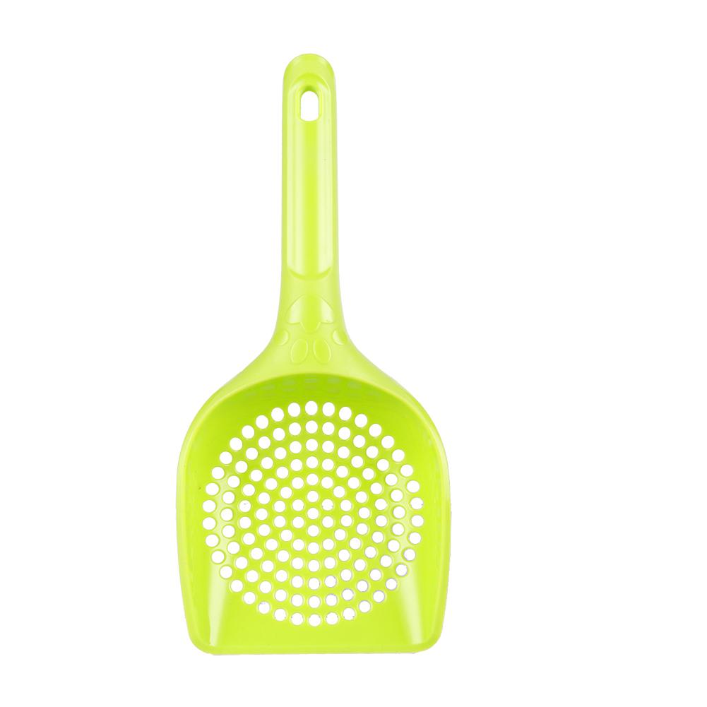 Plastic Cat Litter Scoop Pet Toilet Poop Cleaning Shovel Small Round Hole Cat Litter Sieve Spoon Cat Toilet Cleaning Tool