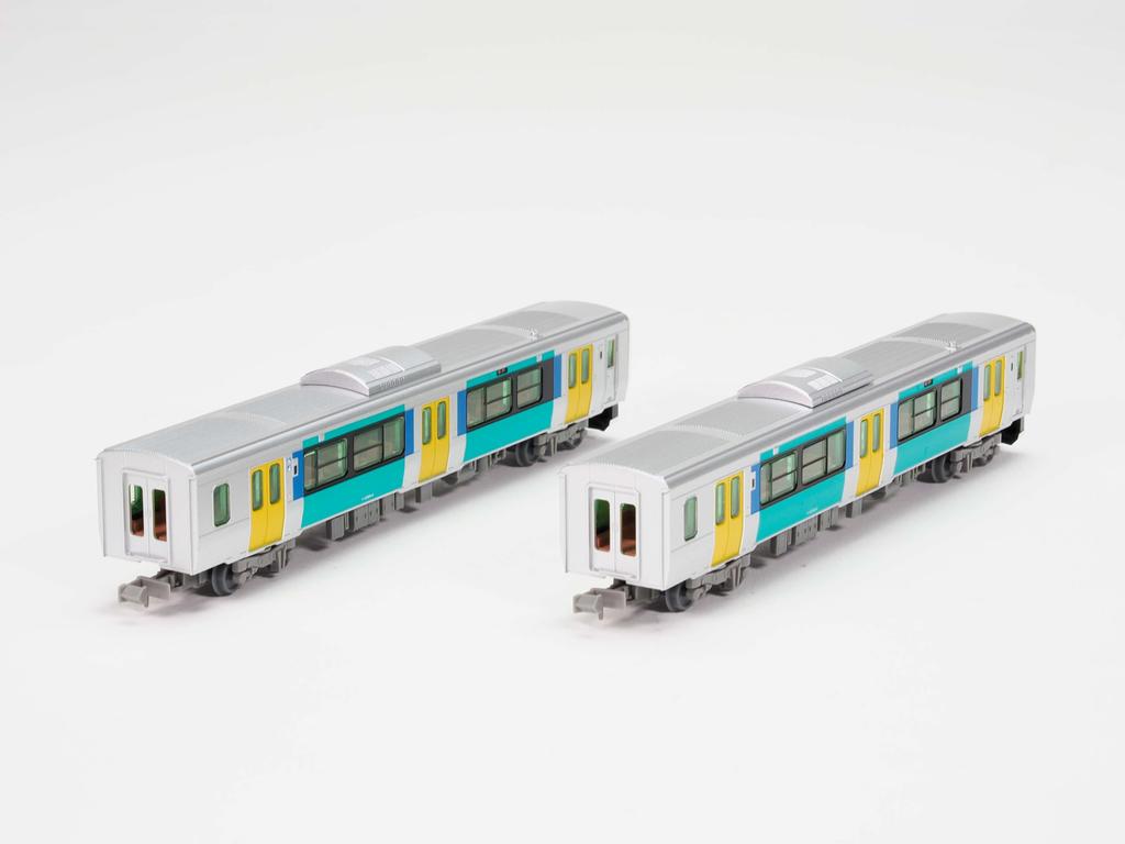 TOMYTEC Railway Collection, JR Kiha E131 & E132 Series, Suigun Line, 2-Car Set, Diorama Supplies, 336358