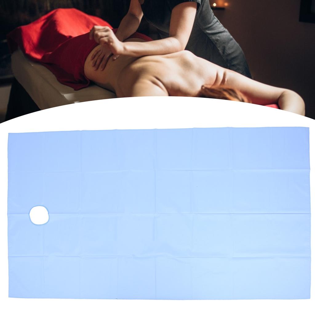 Buty Salon Sheets SkinFriendly SPA   Table Bed Cover with Face Brth Hole(White )