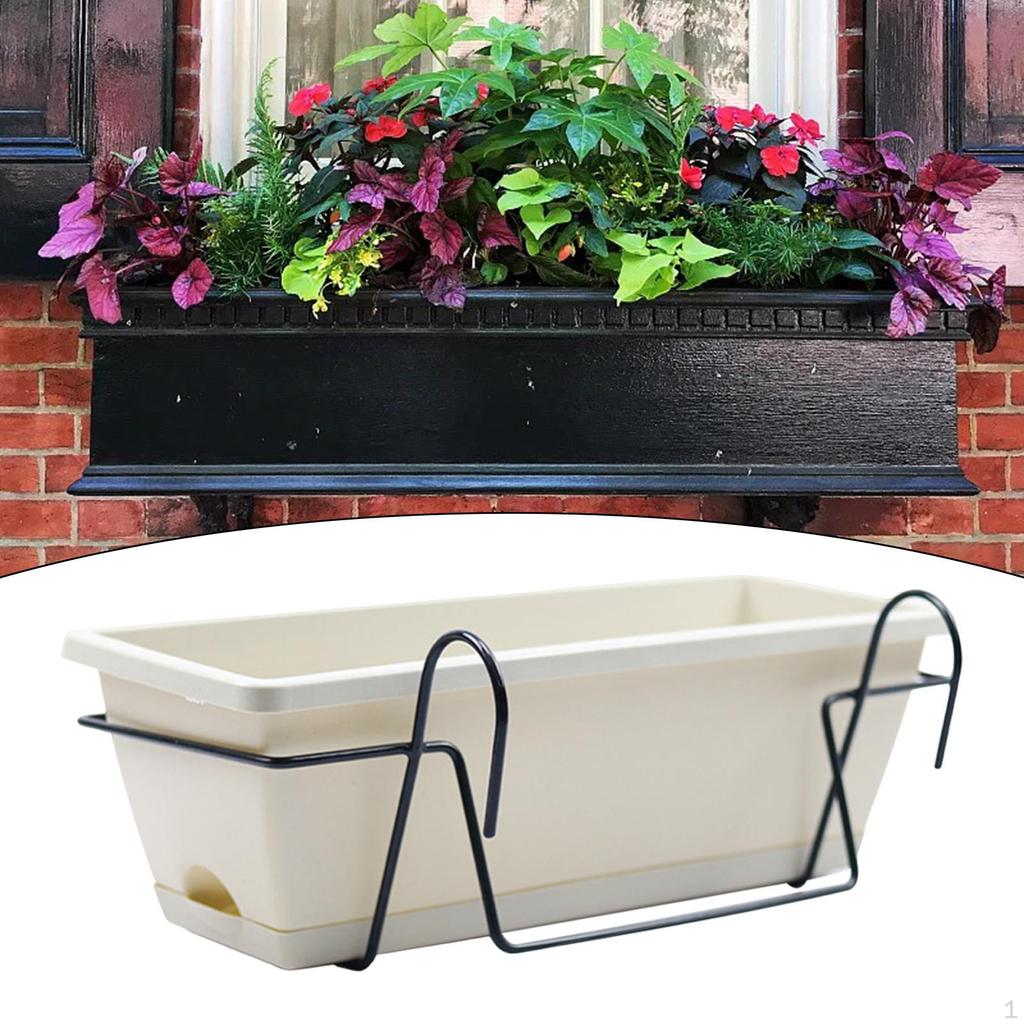 Balcony Railing Planter Deck Window Boxes Home Decoration Hanging and Box Brackets