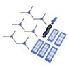 Replacement Parts for G10 G20 G30 11S Max Vacuum Cleaner Includes 5 Filters 6 Side Brushes 1 Roller