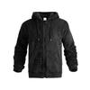 Men Casual Warm Fleece Hooded Zipper Cardigan Sweater Outerwear