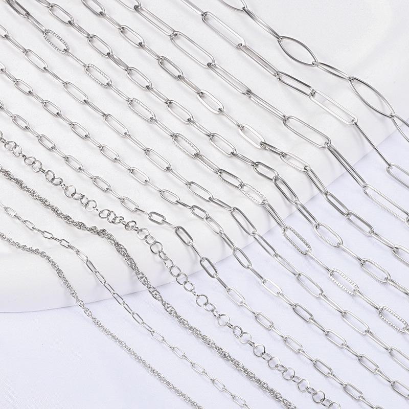 

Stainless Steel Oval Link Chain for DIY Jewelry Making: Necklaces & Bracelets