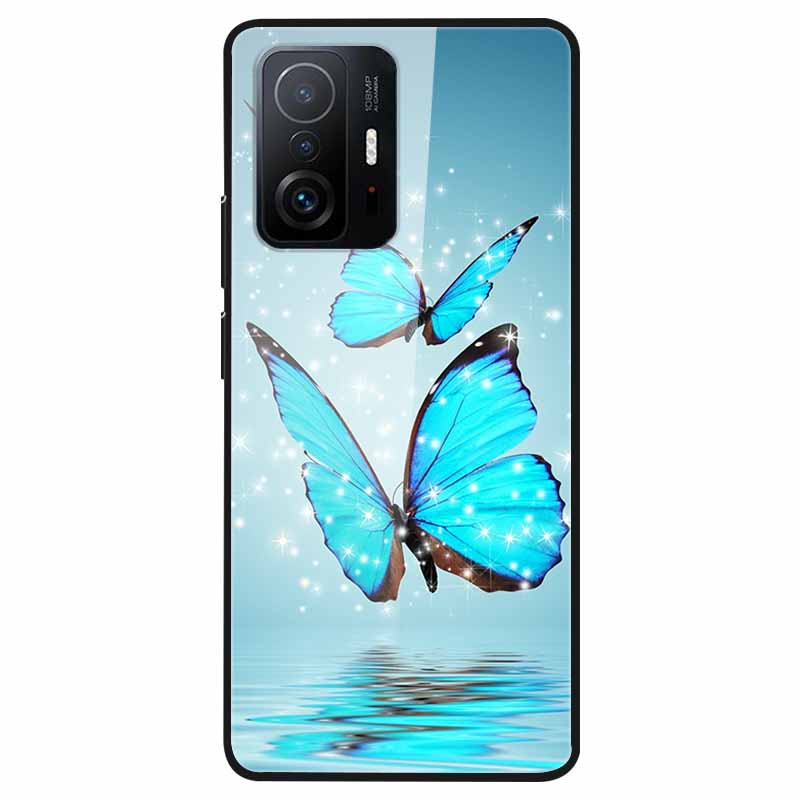 Luxury Case for Xiaomi Mi 11T Pro Cover Tempered Glass Cover for Xiaomi 11T 11 T Pro Phone Case for Xiaomi 11TPro Fundas 2021