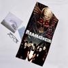 1pc Rammstein1 Beach Towel, Beach and Seaside Swimming Pool Equipment, Fashion Pattern, Rectangular, Travel Essentials