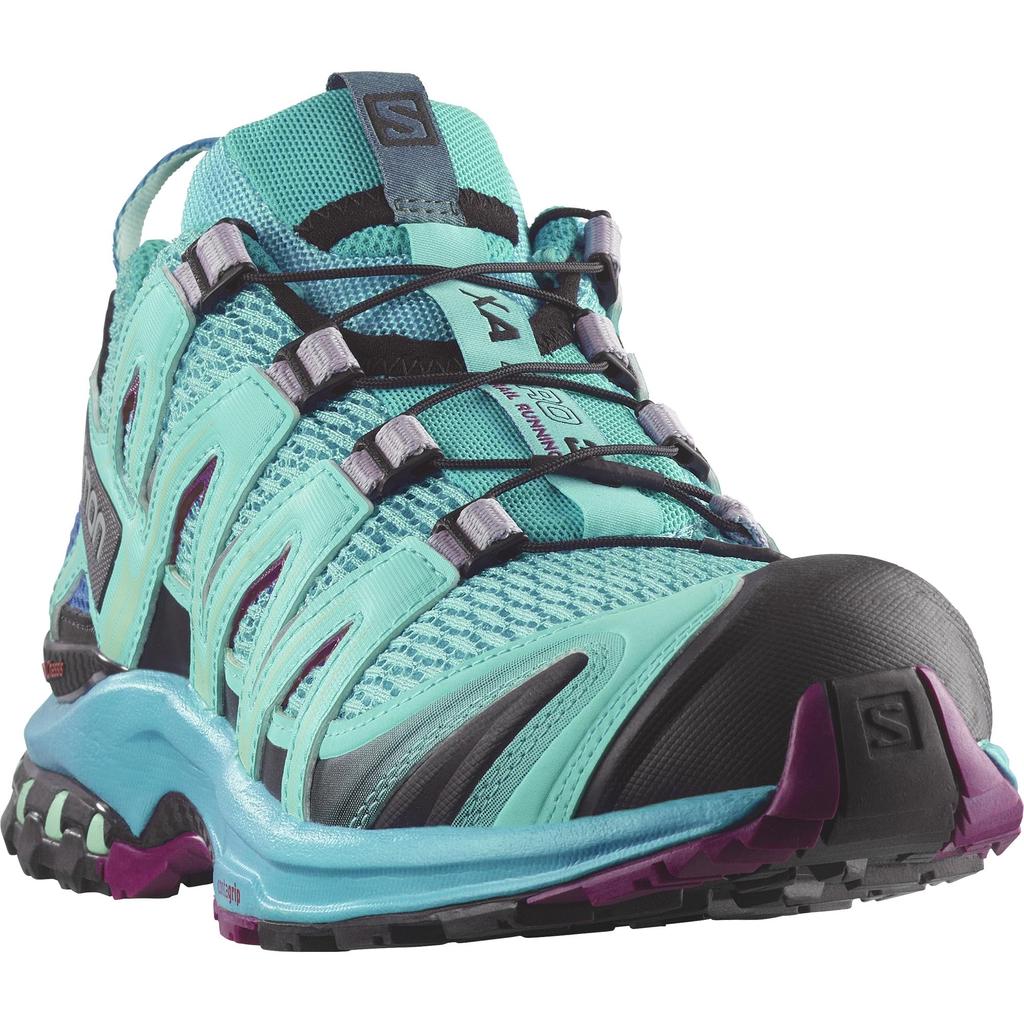[Salomon] Trail Running Shoes XA PRO 3D WOMEN, Blue Curacao/Bluebird/Dark Purple, Size 24.5 Cm