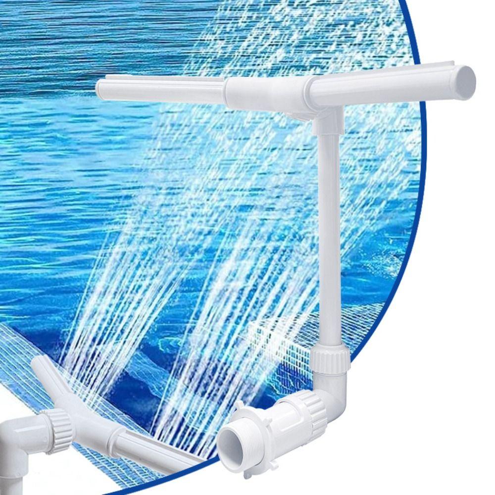 PVC Pool Fountain Sprayer Cooling Spray Head Waterfall Fountain Swimming Pool Fountain Garden