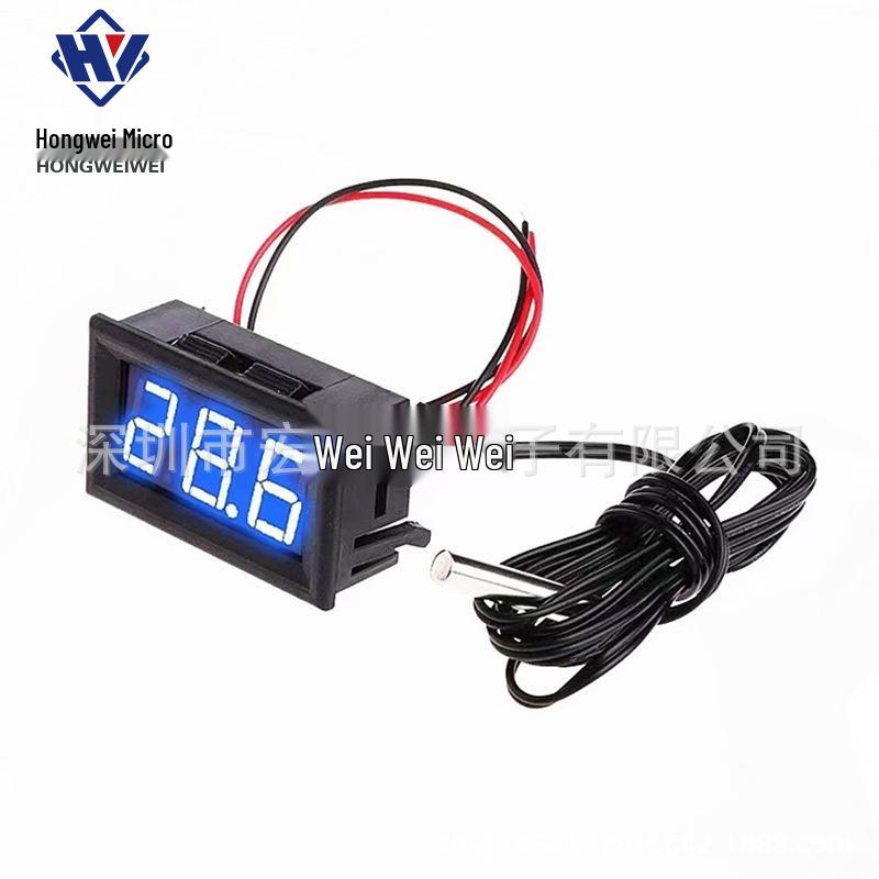 12V Digital Thermometer: Electronic Temperature Display for Fish Tanks, Refrigerators, and Water Measurement.