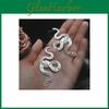 Gothic Snake Pendant Earrings Alloy Statement Jewelry For Women And Men