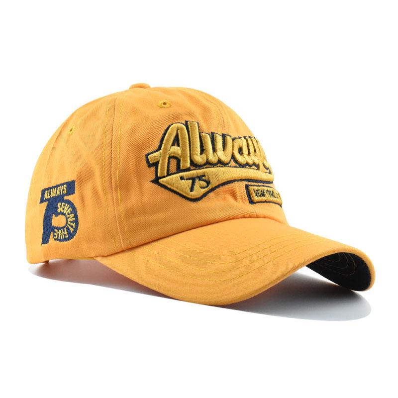 2026 Spring/Summer Unisex Cotton Baseball Cap Vintage Washed with Alphabet ALWAYS Embroidery - Hip-Hop Inspired Snapback Design
