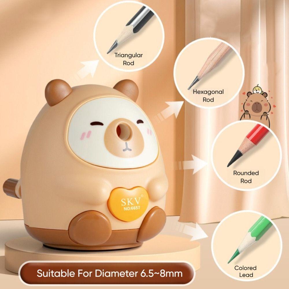 Pencil Automatically Enters Pencil Sharpener Hand-cranked Mechanical Tool  For Office School