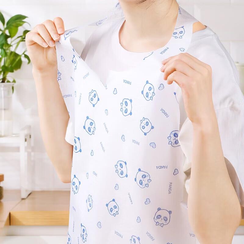 MARYYA Disposable Printed Kitchen Aprons, 100 Count