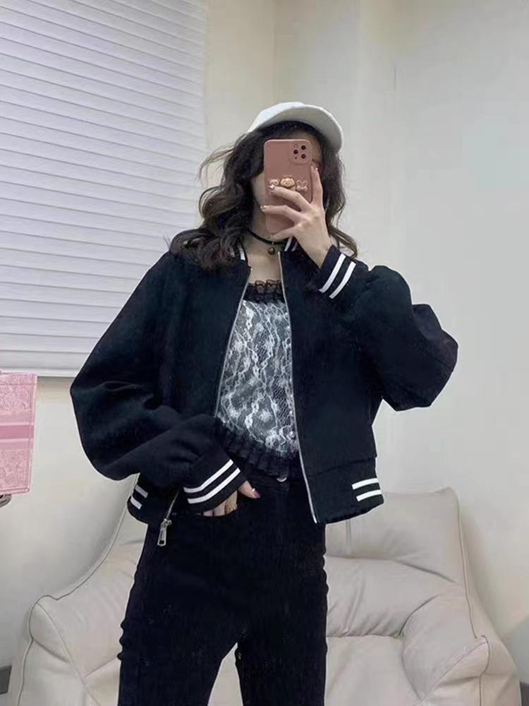 Women's 2023 High-End Loose Baseball Jacket - Autumn/Spring Street Fashion