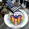 Custom Name Valencia CF2 Round Area Rug,Carpet Rug for Living Room Bedroom Sofa Playroom Decor,Non-slip Floor Mat