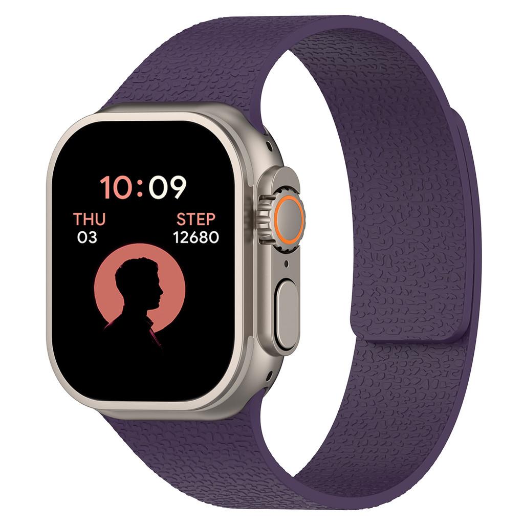 Силиконовый браслет Ремешок Магнитный ремешок Для Apple Watch Ultra 2 49мм 44мм 45мм 46мм 42мм 40мм 41мм iWatch Серия 10 9 8 7 6 5