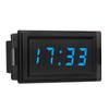 DC4.5-30V Waterproof Dustproof Car Auto Electronic Clock LED Digital Display (Blue)