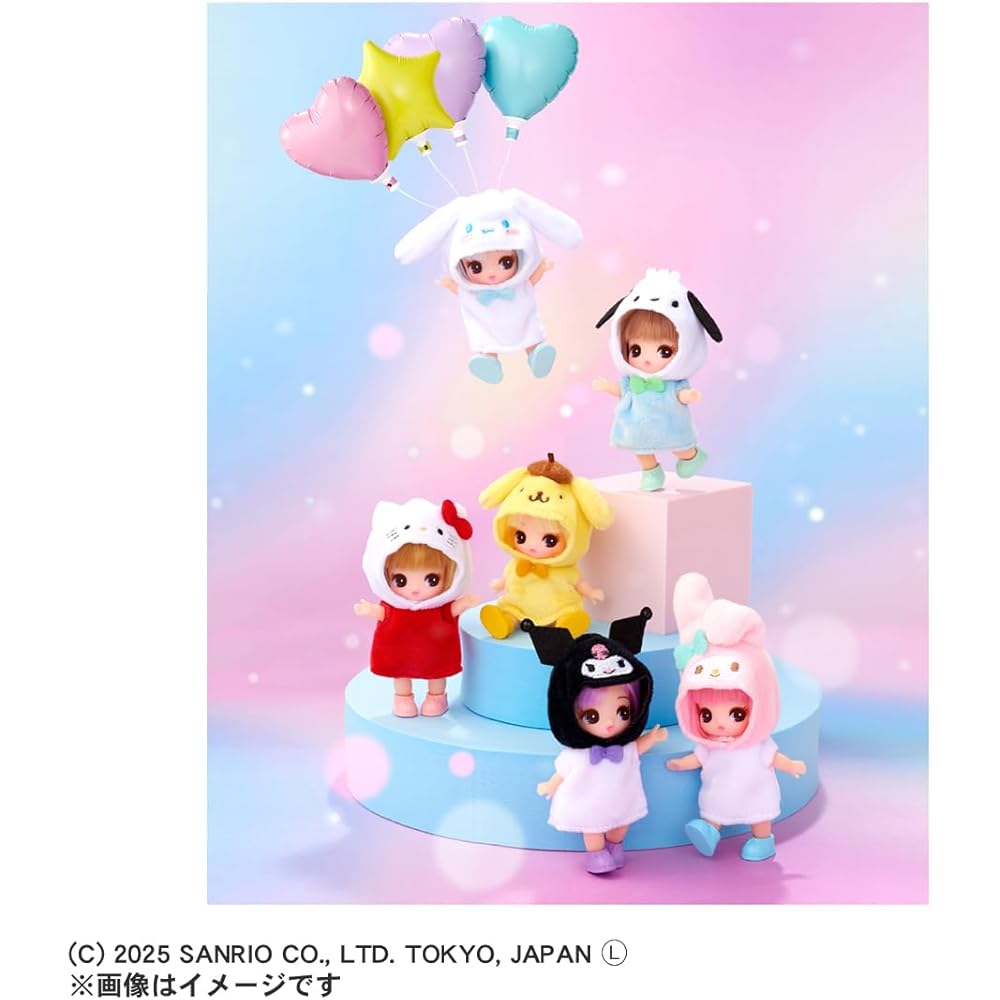 Takara Tomy Licca-chan Doll Sanrio Characters Collection DP-BOX Dress-Up Toy for Ages 3 and Up