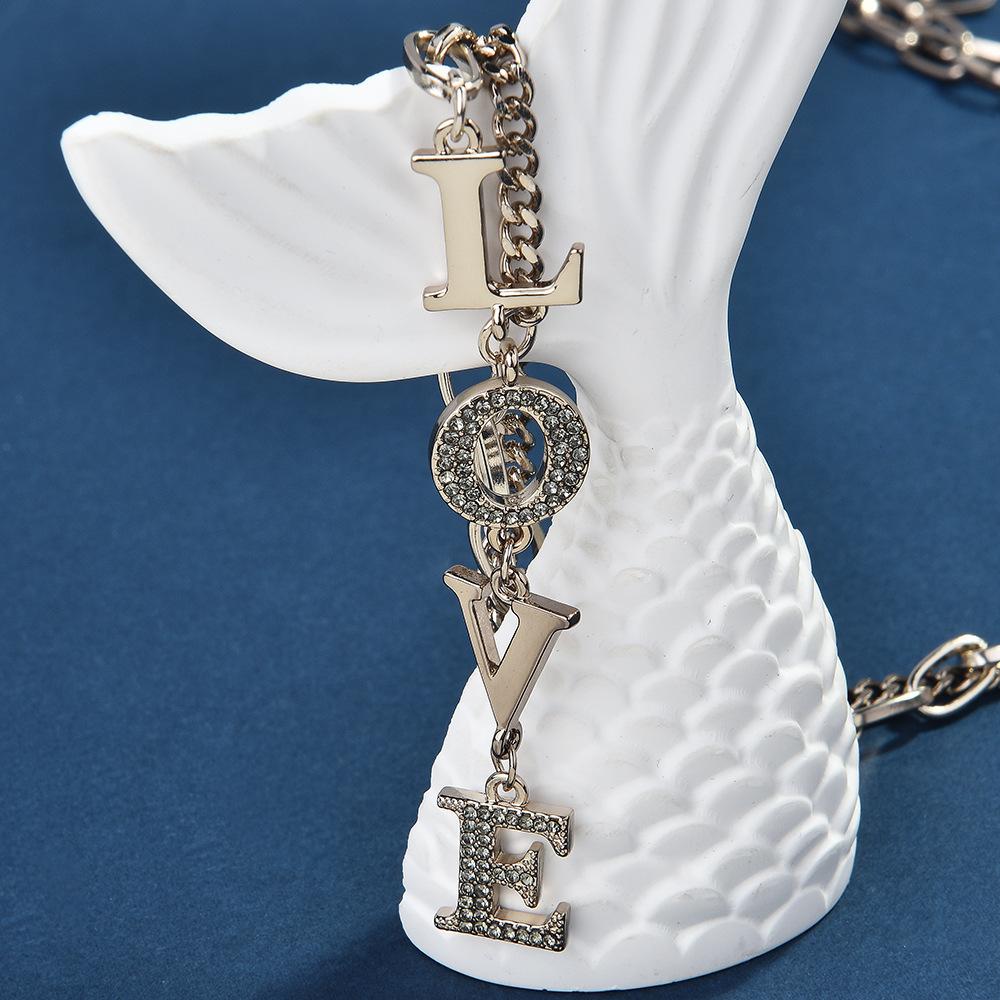 Simple Round Letter Women's New Brand Versatile Mixed Accessories Pendant Necklace