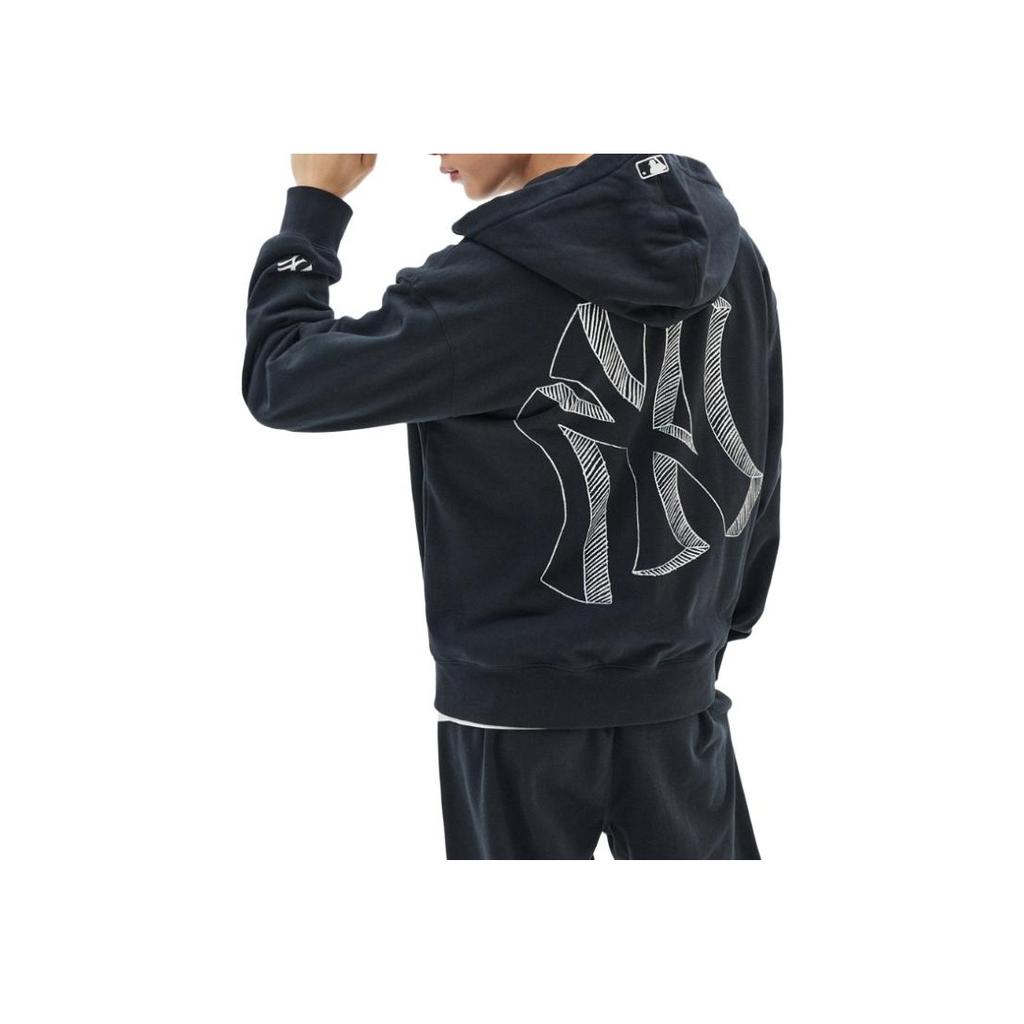 New MLB Mega Logo NY Sweatshirts Unisex Carbon Gray 3ATRB0334-50CGS