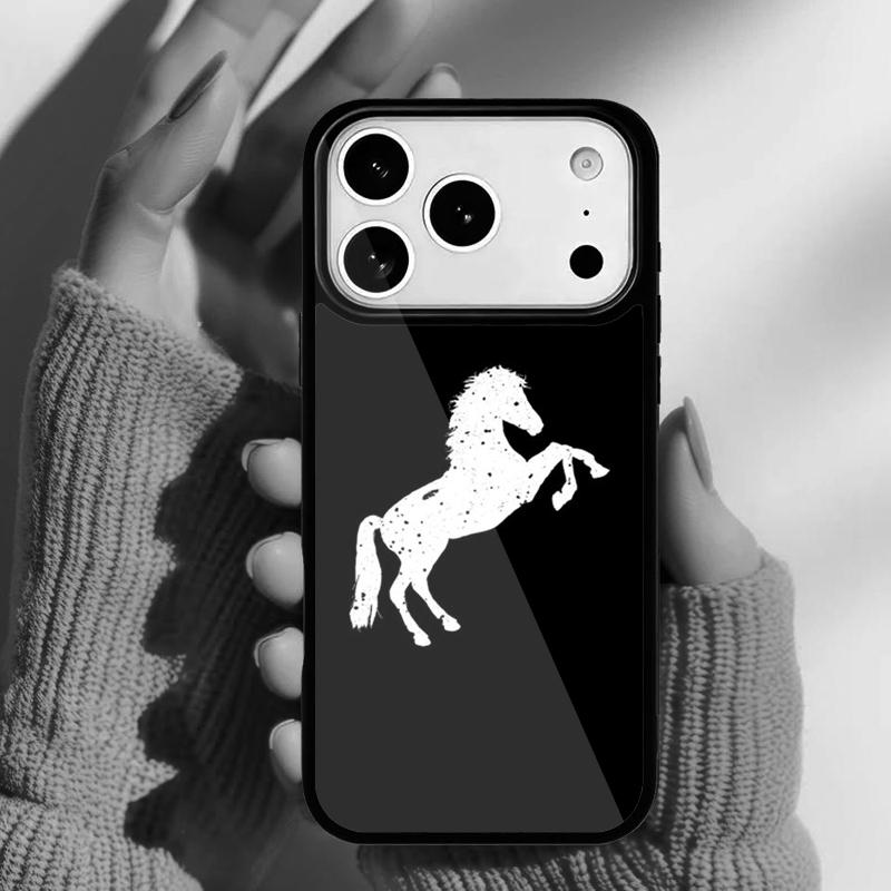 Horse Pony Horse Heartbeat Phone Case for iPhone 17 16 15 14 13 Pro Max Back Cover for 12 11 Pro Coque