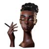 Black Woman Incense Burner Handmade Elegant Meditation Airflow Incense Burner Creative Design Art Incense Burner Statue Ornament