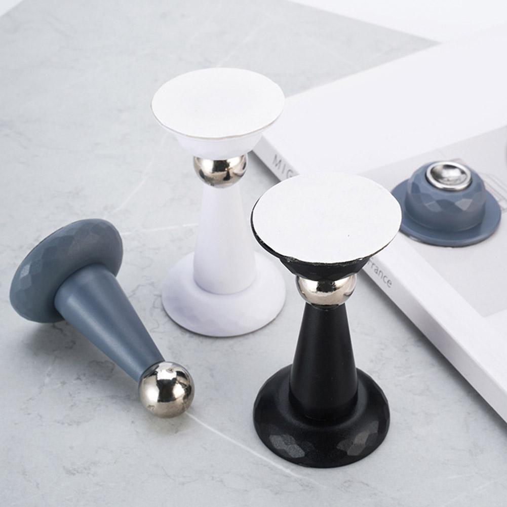 Steel Door Stopper Bathroom Magnetic Door Stop Heavy Duty Floor Wall Mount Wind-Proof Door Holder Hardware