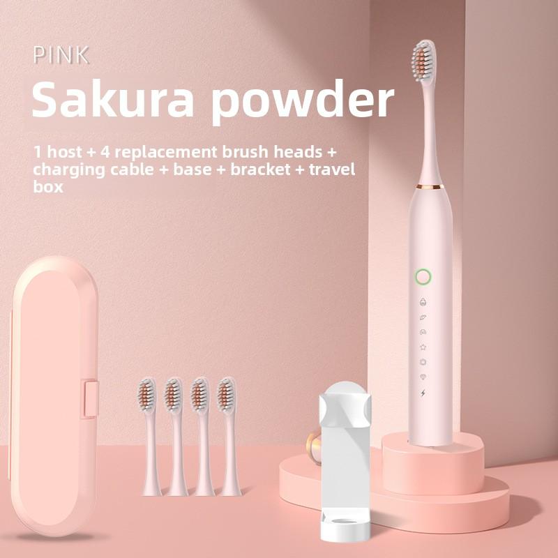 Electric Toothbrush Adult Bright White Automatic Charging Waterproof Sonic Soft Bristle Brush Men and Women Couple Children Set Toothbrush