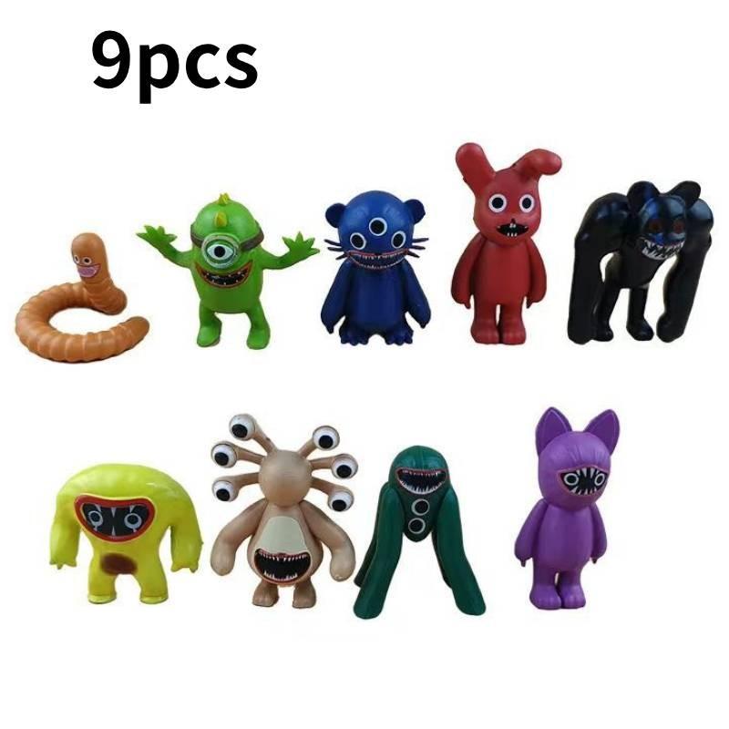 Восхитительный набор ПВХ фигурок монстров, включающий девять уникальных страшных персонажей, идеально подходящий для коллекционеров