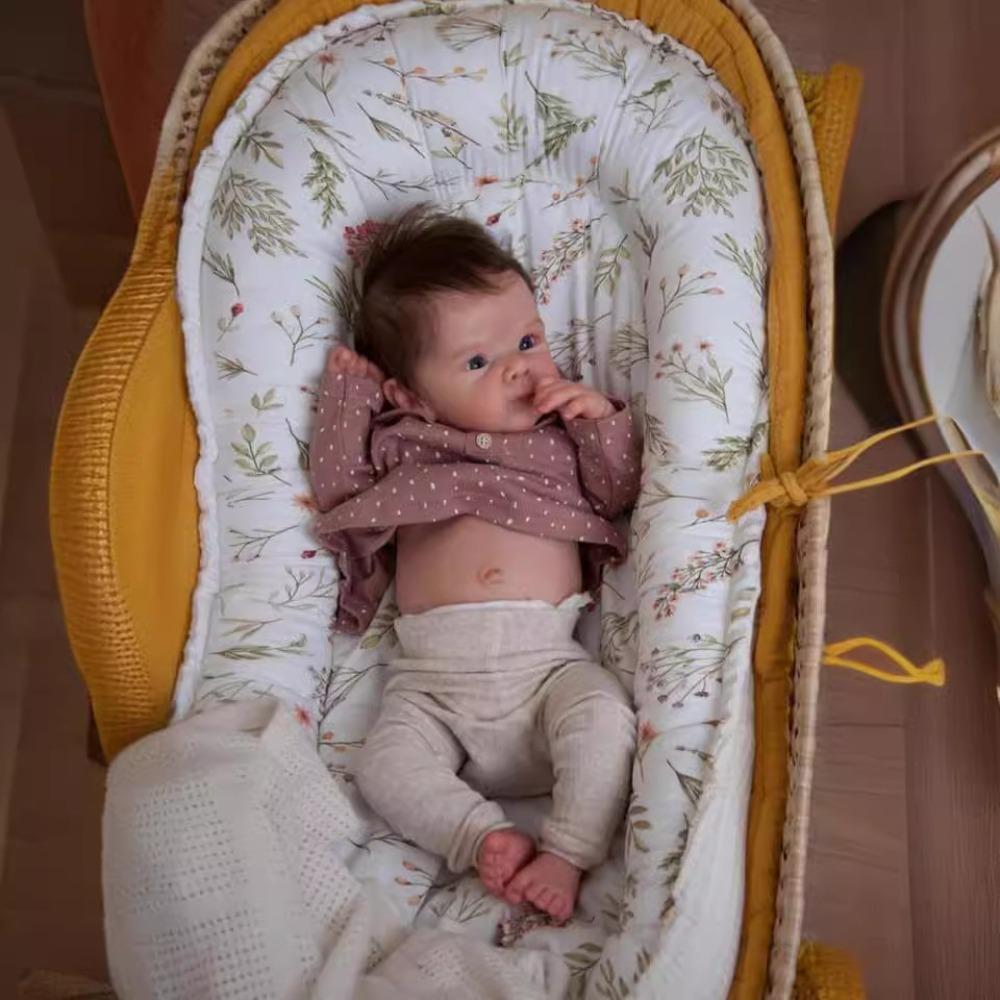 Bonecas Bebê Reborn de Silicone de Corpo Inteiro de 18 Polegadas Bettie Bebês Recém-nascidos de Aparência Real Bonecas Acabadas Pintadas 3D Pele Corpo de Pano Macio Boneca Muñeca Bebe Reborn