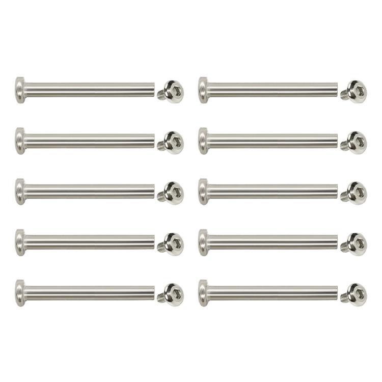 10 Pcs Screws Nails Rivets Inner Hexagon Screws Luggage Wheels Tacks Screws