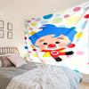 Happy Plim Friends Tapestry, Unique Design Tapestry, Wall Decor for Bedroom,Livingroom, Playroom,Heartwarming Fan Holiday Gifts
