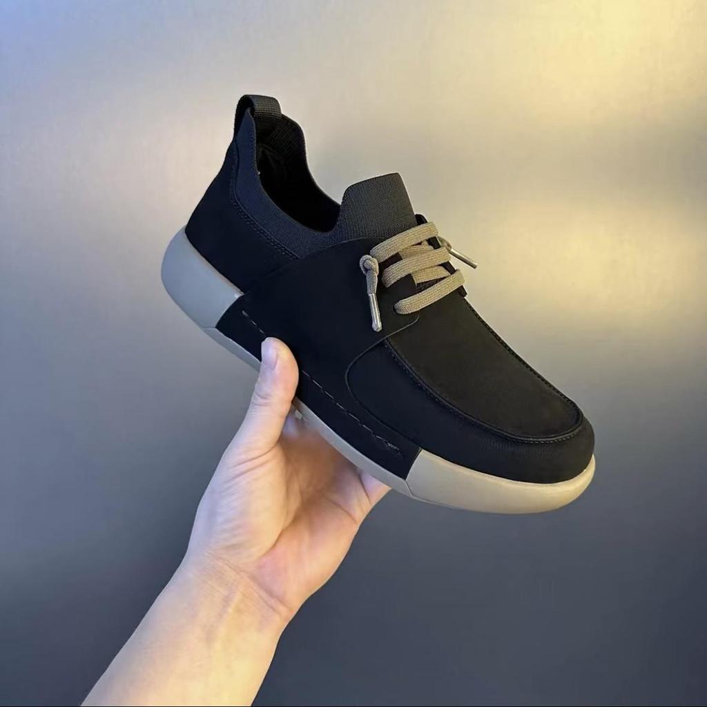 Men's Autumn Soft Leather Slip-on Loafers - Versatile, Breathable, Comfortable Casual Shoes with Soft Sole.