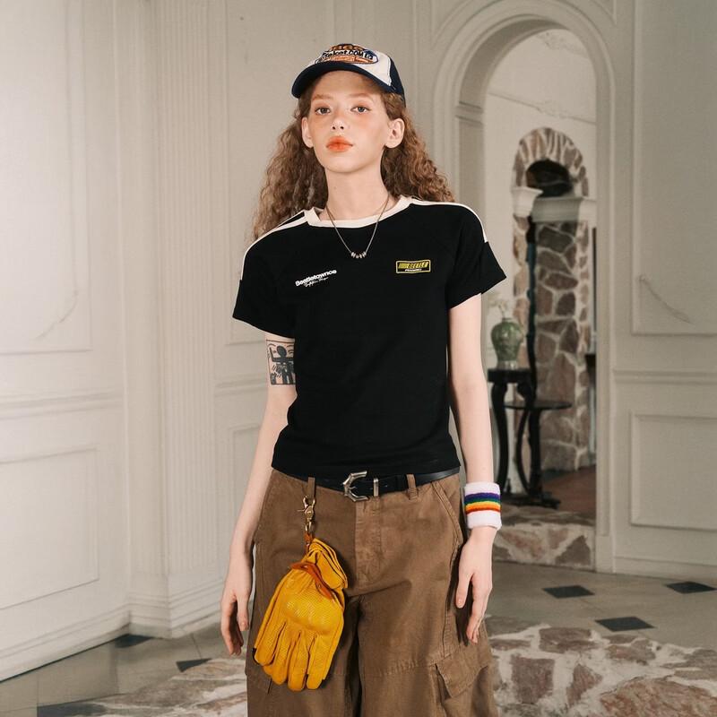 BEETLE TOWN Women s Retro Slim Fit Short Sleeve T-Shirt S