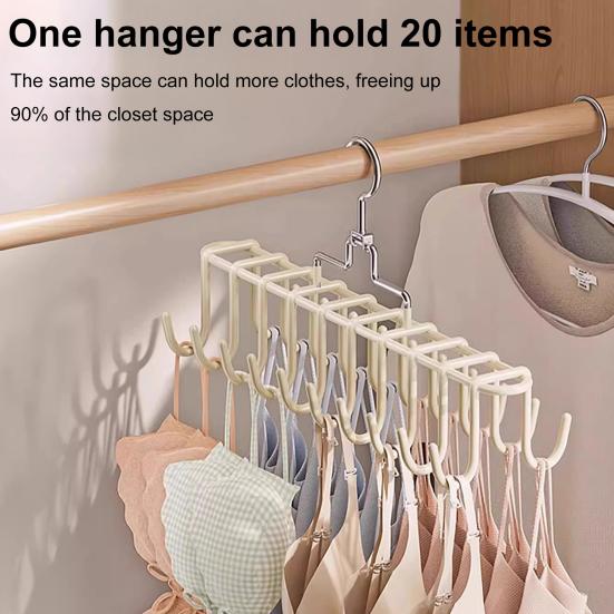 Suspender Hanger Underwear Vest Organizer Hook Strong Load-bearing Multifunctional Wardrobe Hanger with Multiple Hooks