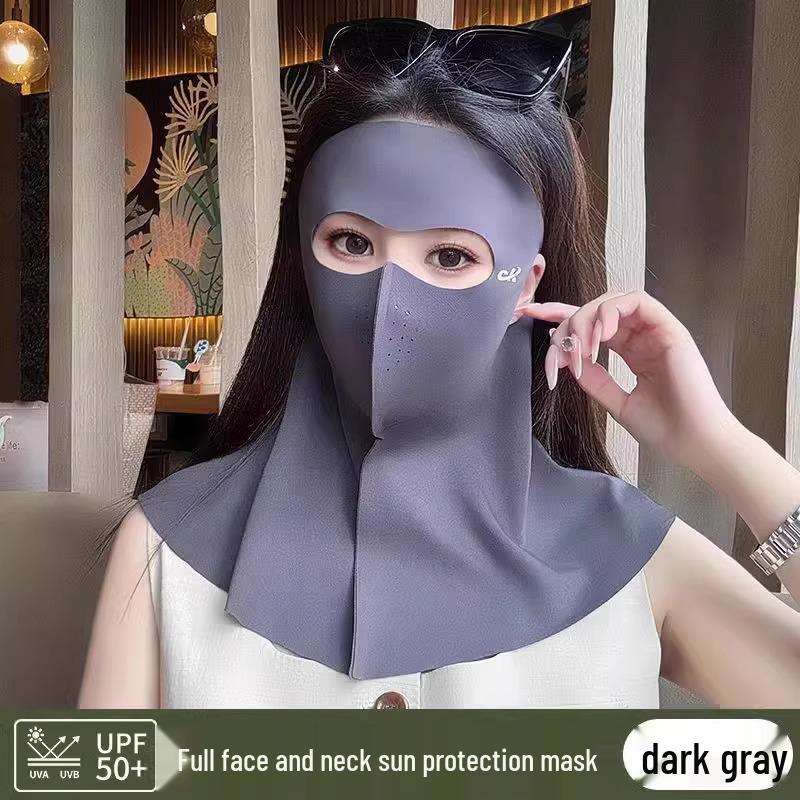 2025 Women's Full Face Anti-UV Sunshade Veil Mask for Summer Driving and Neck Protection