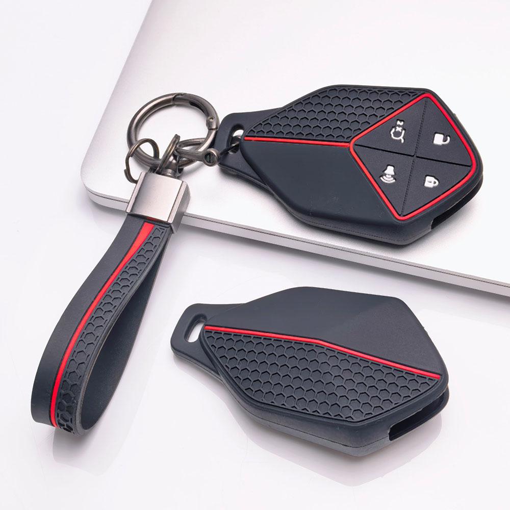 Key Case Cover for Deepal S7 SL03 G318 with Keychain Protective Accessory Key Fob Protection Replacement Daily Use Car Remote Cover