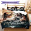 Jurassic Pattern Bedding Quilt Set Quilt Cover Pillowcase Home Decoration Gift (1 * duvet cover + 2 * pillowcase, without core)