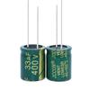 JCCON High-Frequency Low-ESR 33µF 400V Capacitor for Switching Power Supplies, Green Gold, Size 13x21mm 16x20mm.
