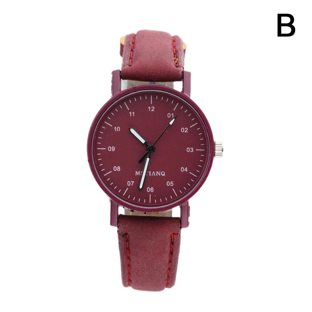 Women Watches PU Leather Strap Women Quartz Wristwatches Waterproof Round Dial Retro Watch Ladies Girls Quartz Wristwatch
