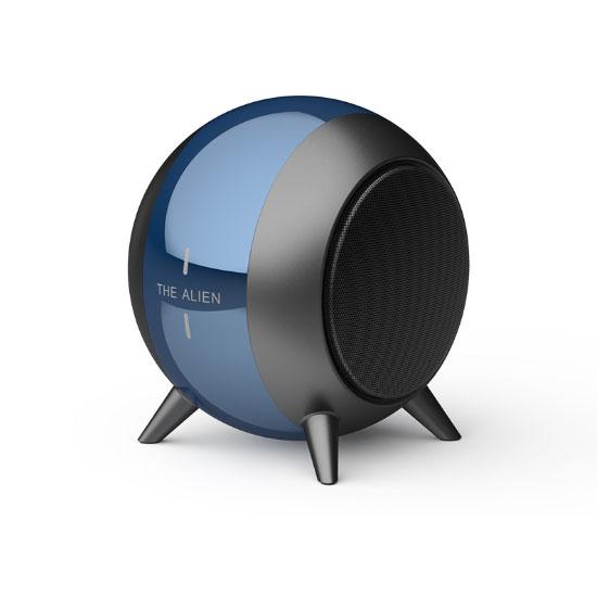 Alien Metal Bluetooth Wireless Speaker TWS Subwoofer Stereo Sound Box TF Card Upgrade Mini Portable Loudspeaker Gift
