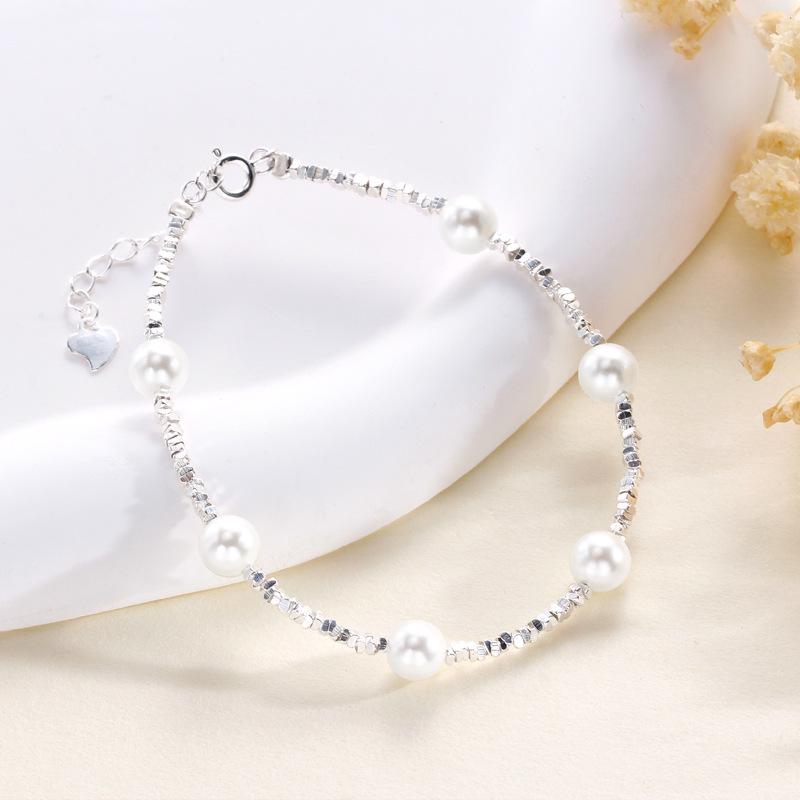 Pearl Bracelet Women's Retro Elegant Light Luxury Niche Simple Versatile Pearl Bracelet Jewelry Women