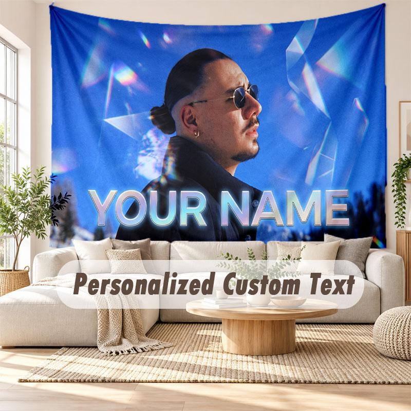 Custom Name Wall Hanging Tapestry,Apache 207 Decorative Backdrop Tapestry For Dorm Home