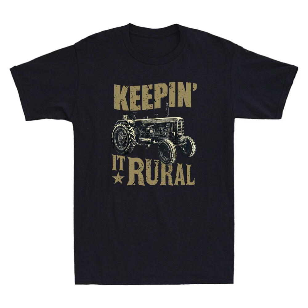 Tractor Keeping it Rural Funny Farm Tractor Farmer Gifts Vintage Men s T-Shirt S