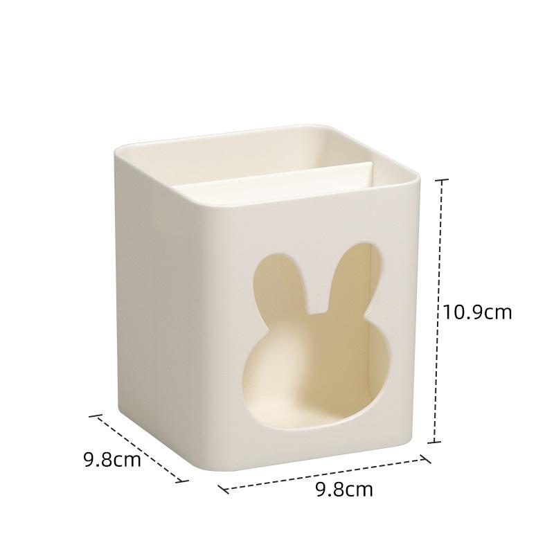 Cute Creative Bear Plastic Pen Holder Desktop Storage Organizer For Office Student