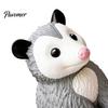 Nature Inspired Gifts for Craft Lovers 3D Printed Opossum Figurine, Cute Sitting Statue, Indoor Outdoor Miniature Possum Models Collection Porch